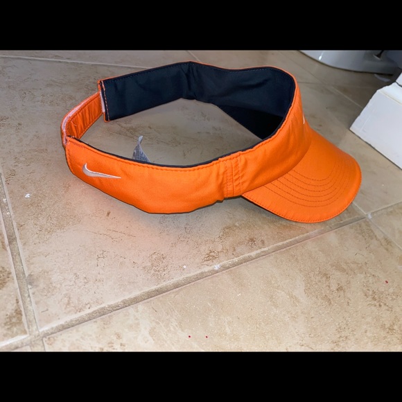 orange nike visor